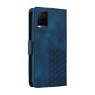 For vivo Y21 2021 / Y21s Embossed Rhombus Starry Leather Phone Case(Blue) - 3