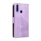 For vivo Y17 / Y15 / Y12 Embossed Rhombus Starry Leather Phone Case(Purple) - 3