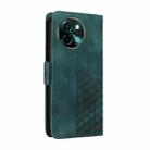 For vivo Y38 5G / T3x 5G Global Embossed Rhombus Starry Leather Phone Case(Green) - 3