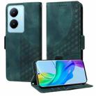 For vivo Y78 5G Global / V29 Lite Embossed Rhombus Starry Leather Phone Case(Green) - 1