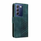 For vivo Y100 IDN / Y200e Global Embossed Rhombus Starry Leather Phone Case(Green) - 3