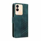 For vivo Y200 / V29E Global Embossed Rhombus Starry Leather Phone Case(Green) - 3