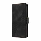 For vivo V40 Lite 4G / 5G IDN Embossed Rhombus Starry Leather Phone Case(Black) - 2