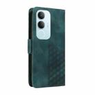 For vivo Y19s Embossed Rhombus Starry Leather Phone Case(Green) - 3