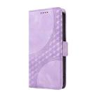 For vivo X200 Embossed Rhombus Starry Leather Phone Case(Purple) - 2