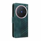 For vivo X200 Pro mini Embossed Rhombus Starry Leather Phone Case(Green) - 3