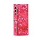 For Honor Magic V Purse Pearlescent Shell Texture Phone Case(Red) - 1