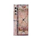 For Honor Magic V Purse Pearlescent Shell Texture Phone Case(Pink Green) - 1