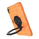 For iPad Air 11 2024 Spider Turntable Handle Stress Relief Tablet Case(Orange Black) - 3