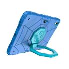 For iPad Air 11 2024 Spider Turntable Handle Stress Relief Tablet Case(Blue) - 2