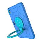 For iPad Air 11 2024 Spider Turntable Handle Stress Relief Tablet Case(Blue) - 3