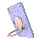 For iPad Air 11 2024 Spider Turntable Handle Stress Relief Tablet Case(Purple Gold) - 3