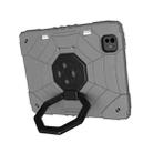 For iPad Pro 11 2024 Spider Turntable Handle Stress Relief Tablet Case(Grey Black) - 2