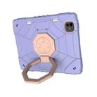 For iPad Pro 11 2024 Spider Turntable Handle Stress Relief Tablet Case(Purple Gold) - 2
