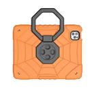 For iPad Pro 11 2022 / 2021 / 2020 Spider Turntable Handle Stress Relief Tablet Case(Orange Black) - 3