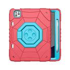 For iPad Pro 11 2022 / 2021 / 2020 Spider Turntable Handle Stress Relief Tablet Case(Red Blue) - 1