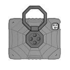 For iPad Pro 11 2022 / 2021 / 2020 Spider Turntable Handle Stress Relief Tablet Case(Grey Black) - 3