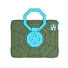 For iPad Pro 11 2022 / 2021 / 2020 Spider Turntable Handle Stress Relief Tablet Case(Army Green Blue) - 3