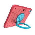 For iPad 10th Gen 10.9 2022 Spider Turntable Handle Stress Relief Tablet Case(Red Blue) - 2