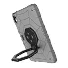 For iPad 2025 / 2022 Spider Turntable Handle Stress Relief Tablet Case(Grey Black) - 3