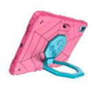 For iPad 10th Gen 10.9 2022 Spider Turntable Handle Stress Relief Tablet Case(Rose Red Blue) - 2