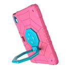 For iPad 10th Gen 10.9 2022 Spider Turntable Handle Stress Relief Tablet Case(Rose Red Blue) - 3