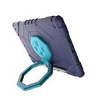 For iPad 10.2 2021 / 2020 / 2019 Spider Turntable Handle Stress Relief Tablet Case(Navy Blue Blue) - 2