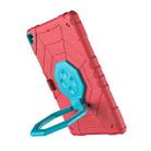 For iPad 10.2 2021 / 2020 / 2019 Spider Turntable Handle Stress Relief Tablet Case(Red Blue) - 3