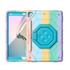 For iPad 10.2 2021 / 2020 / 2019 Spider Turntable Handle Stress Relief Tablet Case(Gradient Color Blue) - 1