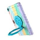 For iPad 10.2 2021 / 2020 / 2019 Spider Turntable Handle Stress Relief Tablet Case(Gradient Color Blue) - 3