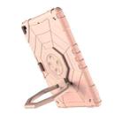 For iPad 10.2 2021 / 2020 / 2019 Spider Turntable Handle Stress Relief Tablet Case(Rose Gold) - 3