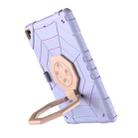 For iPad 10.2 2021 / 2020 / 2019 Spider Turntable Handle Stress Relief Tablet Case(Purple Gold) - 3