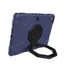 For iPad 9.7 2018 / Air / Air 2 Spider Turntable Handle Stress Relief Tablet Case(Navy Blue Black) - 2