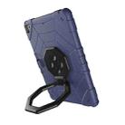 For iPad 9.7 2018 / Air / Air 2 Spider Turntable Handle Stress Relief Tablet Case(Navy Blue Black) - 3