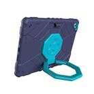 For iPad 9.7 2018 / Air / Air 2 Spider Turntable Handle Stress Relief Tablet Case(Navy Blue Blue) - 2