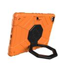 For iPad 9.7 2018 / Air / Air 2 Spider Turntable Handle Stress Relief Tablet Case(Orange Black) - 2