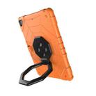 For iPad 9.7 2018 / Air / Air 2 Spider Turntable Handle Stress Relief Tablet Case(Orange Black) - 3