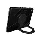 For iPad 9.7 2018 / Air / Air 2 Spider Turntable Handle Stress Relief Tablet Case(Black) - 2