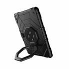 For iPad 9.7 2018 / Air / Air 2 Spider Turntable Handle Stress Relief Tablet Case(Black) - 3