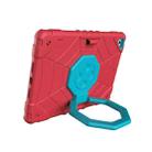 For iPad 9.7 2018 / Air / Air 2 Spider Turntable Handle Stress Relief Tablet Case(Red Blue) - 2