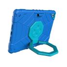 For iPad 9.7 2018 / Air / Air 2 Spider Turntable Handle Stress Relief Tablet Case(Blue) - 2
