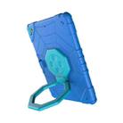 For iPad 9.7 2018 / Air / Air 2 Spider Turntable Handle Stress Relief Tablet Case(Blue) - 3