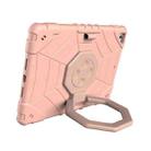 For iPad 9.7 2018 / Air / Air 2 Spider Turntable Handle Stress Relief Tablet Case(Rose Gold) - 2