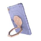 For iPad 9.7 2018 / Air / Air 2 Spider Turntable Handle Stress Relief Tablet Case(Purple Gold) - 3