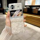 For vivo X Flip Three-piece Set Pearlescent Shell Texture Phone Case(White) - 2