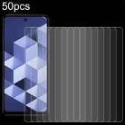 For HMD Vibe 50pcs 0.26mm 9H 2.5D Tempered Glass Film - 1