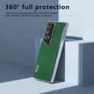 For Honor Magic V2 RSR Porsche Design ABEEL Transparent Frame Genuine Leather Mino Phone Case(Green) - 3