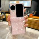 For OPPO Find N3 Flip Three-piece Set Pearlescent Shell Texture Phone Case(Pink) - 2