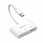 Yesido GS16 USB-C / Type-C to USB 3.0 / TF / SD Card OTG Adapter(White) - 1