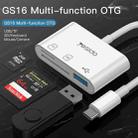 Yesido GS16 USB-C / Type-C to USB 3.0 / TF / SD Card OTG Adapter(White) - 3